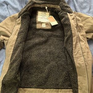 Fat Face Cotton Sherpa Deck Jacket - Medium - NWT - $80